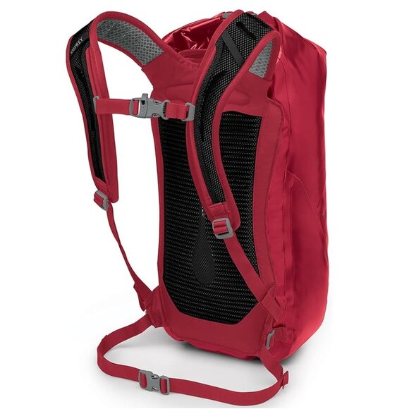 NWT Osprey Transporter WP 25L Roll Top Waterproof Laptop Backpack Poinsettia Red - Picture 3 of 10